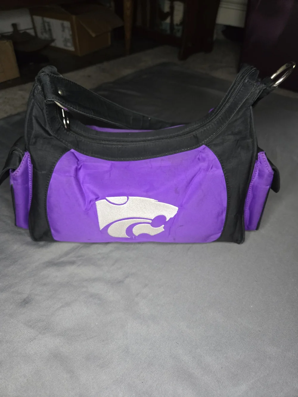 Kansas State Wildcats Shoulder Purse K-State Powercat NCAA Game Day Bag